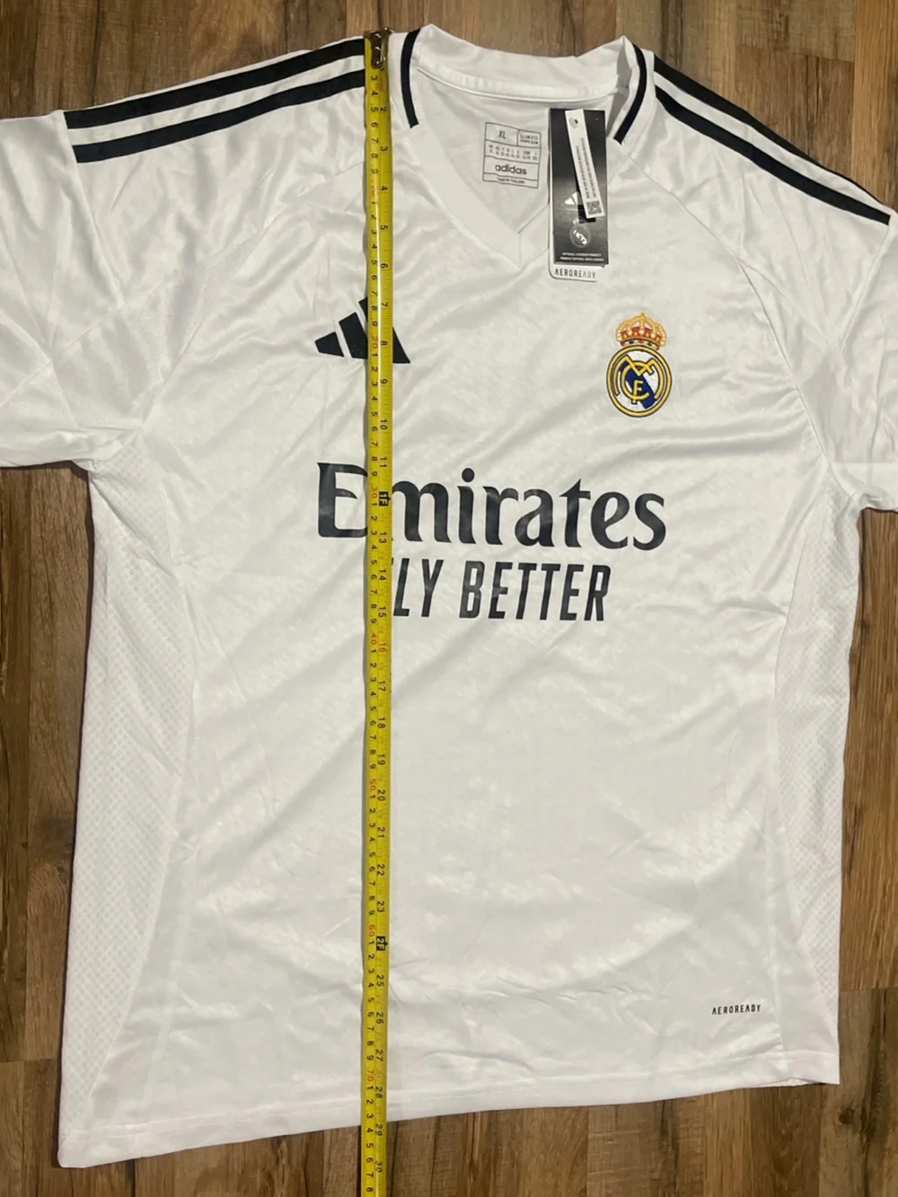 Adidas Real Madrid Kylian Mbappe Home White Jersey Sz XL